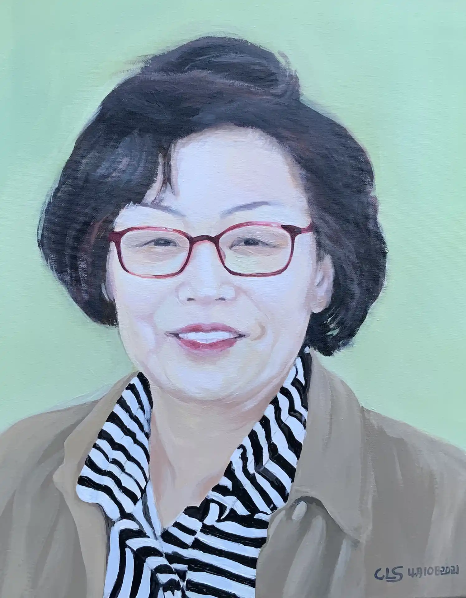 Connie Straub portrait painting